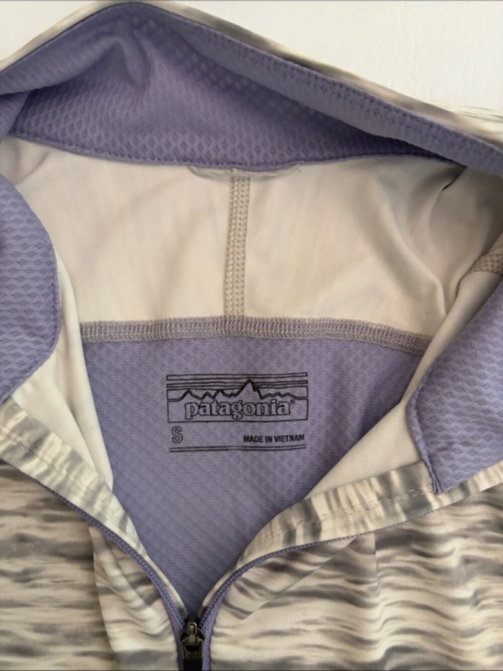 Patagonia Women’s Top All Weather Zip Neck Shirt Pullover Purple New size Small - Picture 8 of 16